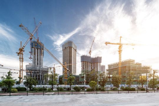 Site supervisor reviewing residential construction plans in Calgary